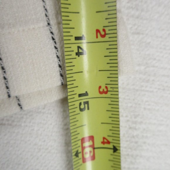 Eileen Fisher Stripe Bateau Neck Top In Ecru Size M R18SVQ - Picture 8 of 9